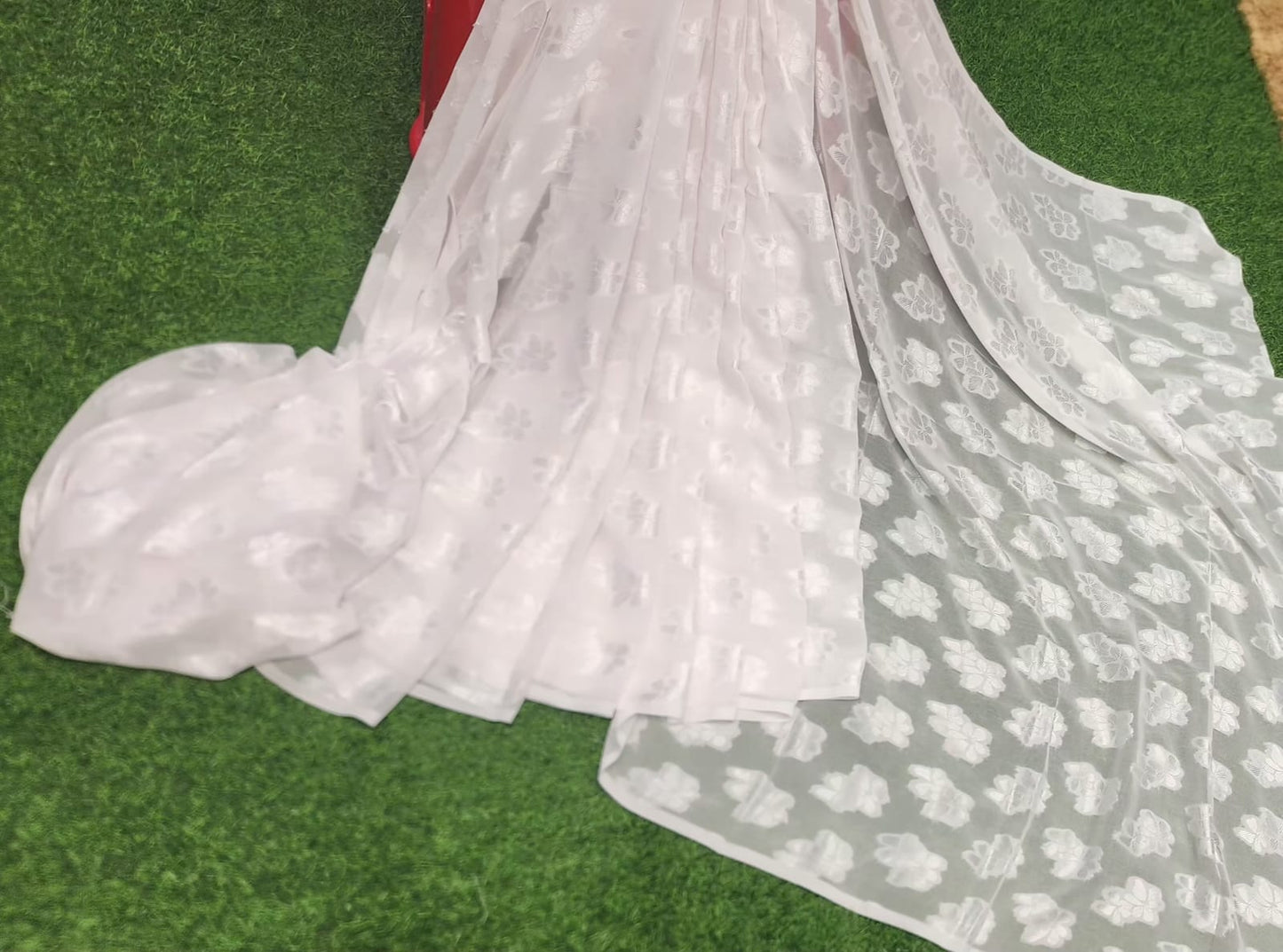 Laser Georgette Resham Print