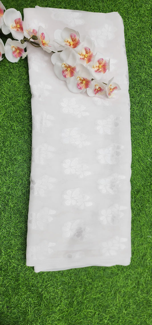 Laser Georgette Resham Print