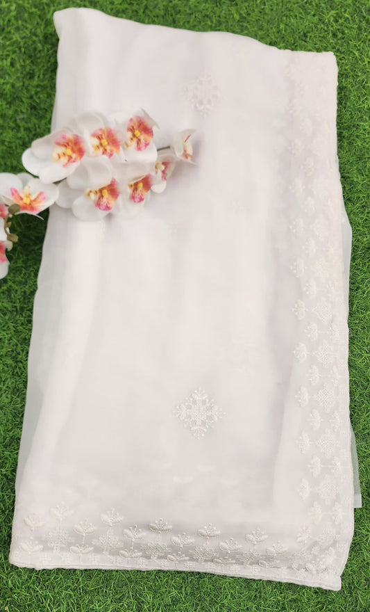 Georgette Resham Work
