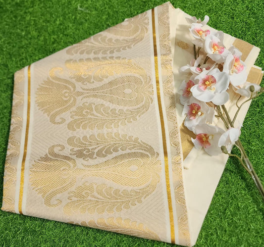 Kerala cotton Rich Pallu Butti Body