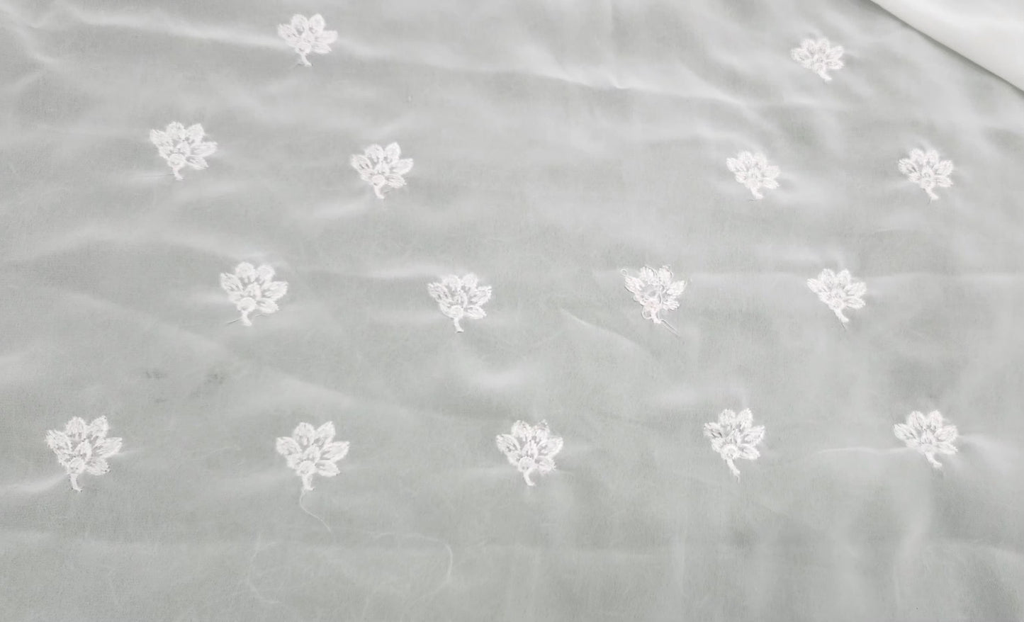 Laser Georgette Resham Self Work